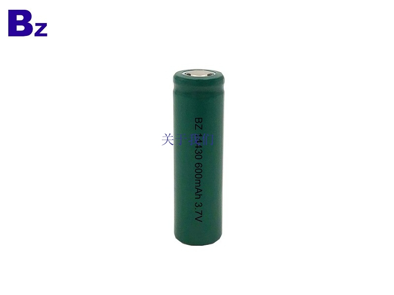 定制圆柱形锂离子电池 BZ 14430 600mAh 3.7V 锂电池