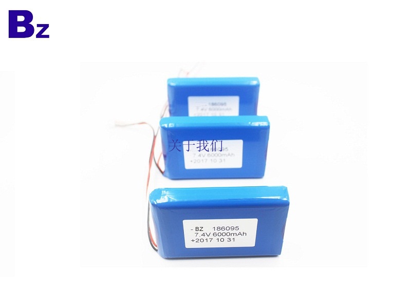 6000mah 7.4V Polymer Li-Ion Battery