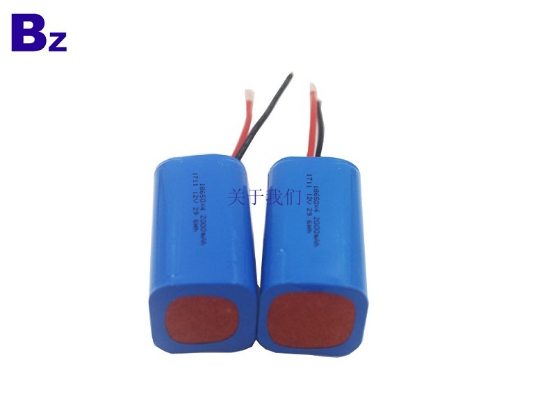 OEM 圆柱形电池 BZ 18650 4S 2000mAh 14.8V 可充电锂离子电池