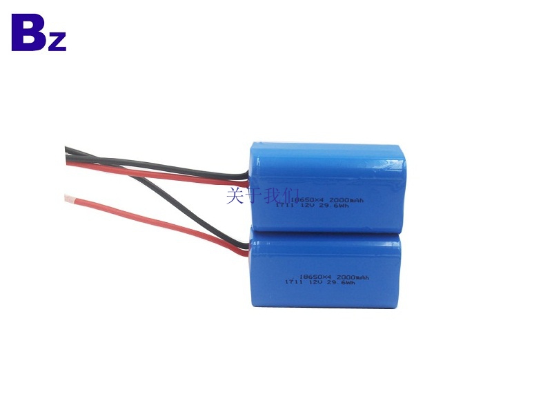 圆柱形电池 BZ 18650 4S 2000mAh 14.8V 可充电锂离子电池