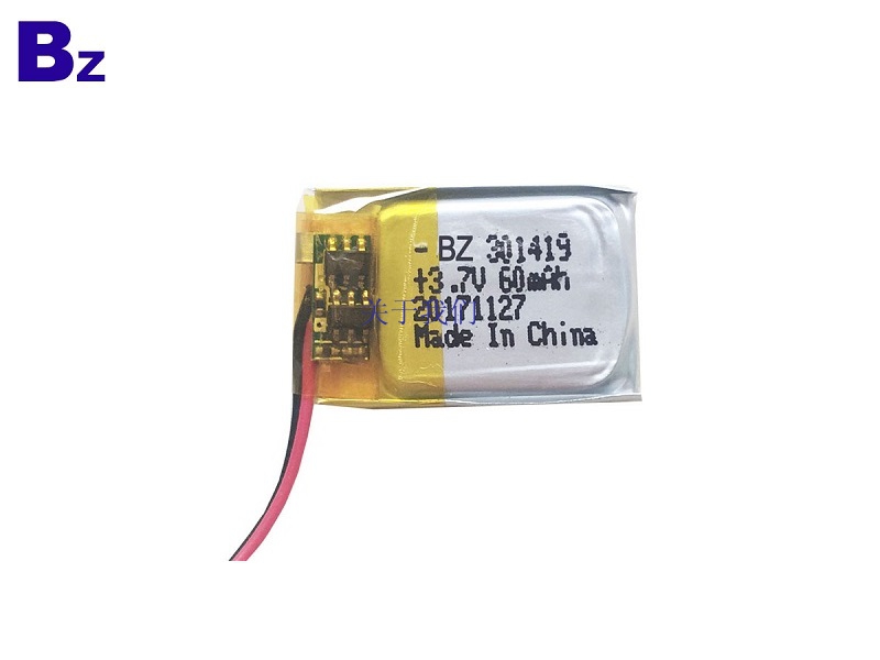 301419 60mAh 3.7V LiPo Battery