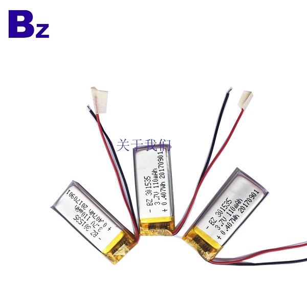 110mAh Rechargeable Lithium Polymer Batteries 