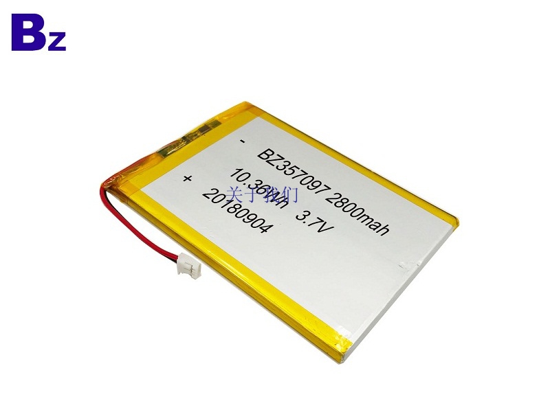 2800mAh 3.7V锂聚合物电池