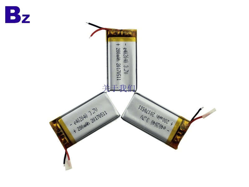 402040 280mah 3.7V 锂电池