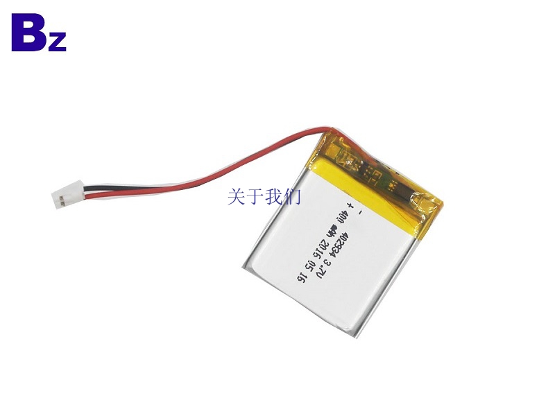 400mAh 3.7V 锂聚合物电池