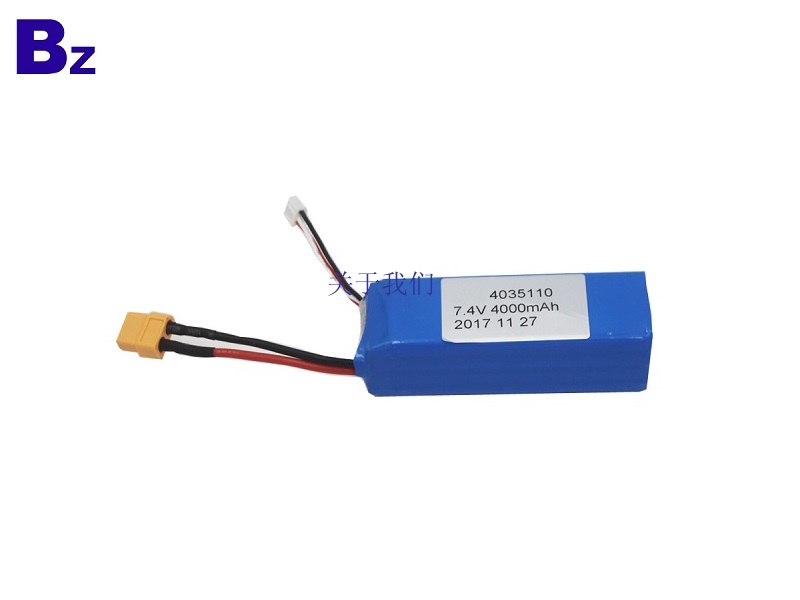 4000mah 7.4V 5C Rechargeable LiPo Battery Pack