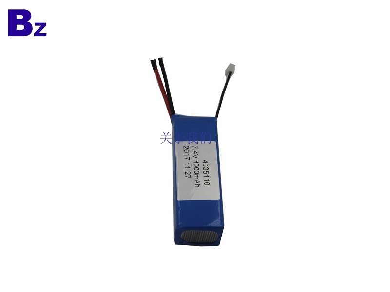 4035110-2S2P 4000mah 7.4V 5C Rechargeable LiPo Battery Pack