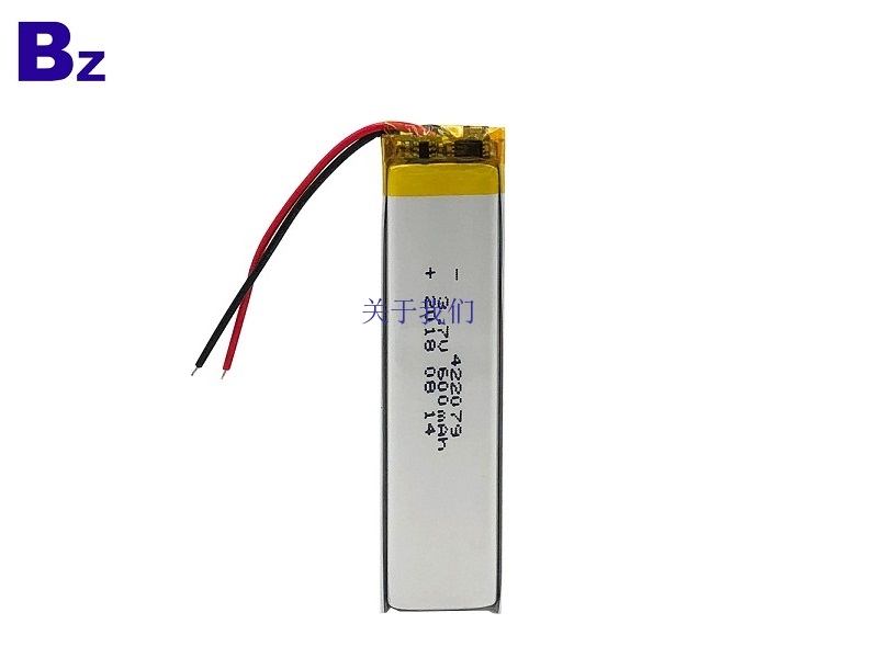 600mAh 3.7V聚合物锂离子电池