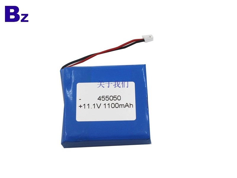 Customized Rechargeable Lipo Battery BZ 455050 3S 11.1V 1100mAh Polymer Li-ion Battery