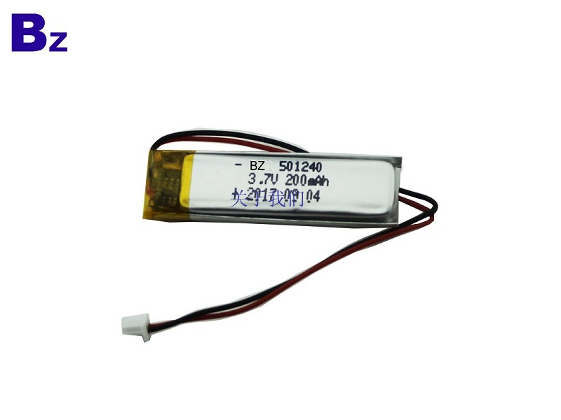 501240 200mah 3.7V Rechargeable LiPo Battery Pack