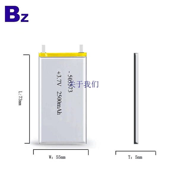 2500mah 3.7V聚合物锂离子电池