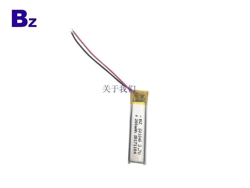 3.7V 200mAh 锂离子聚合物数码电池