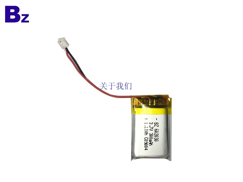 602030 300mAh 3.7V 锂聚合物电池