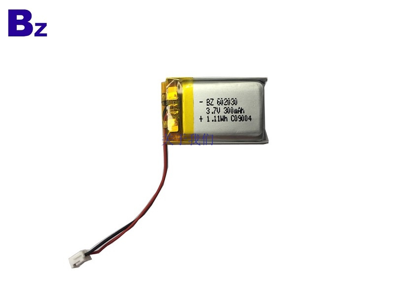 300mAh 3.7V 锂聚合物电池