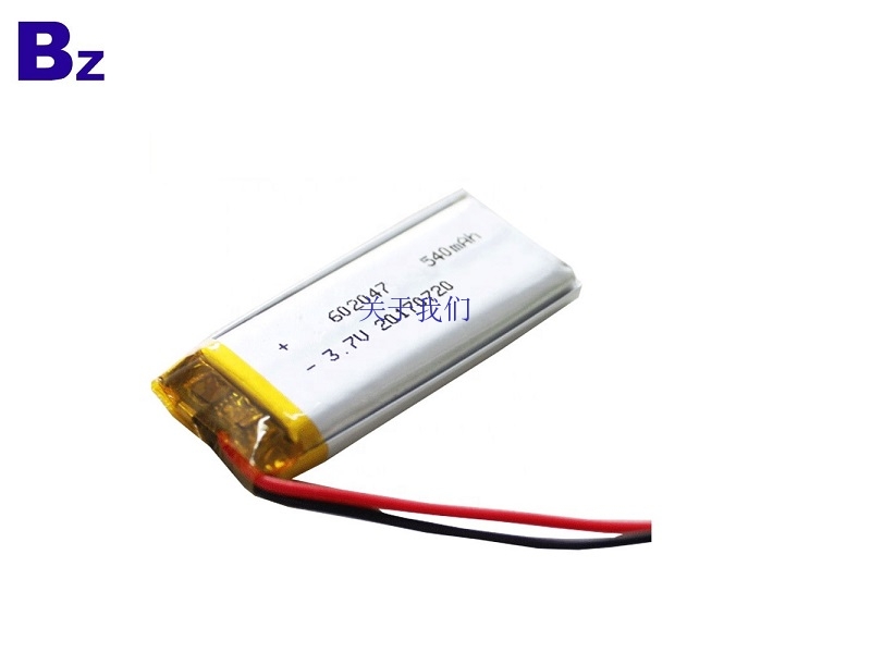 3.7V 540mAh Li-ion Battery