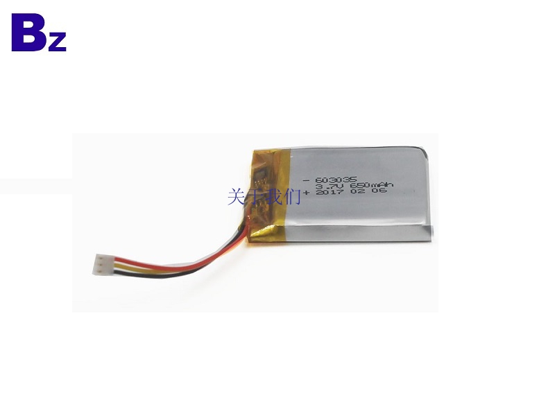 603035 650mAh 3.7V Li-Polymer Battery