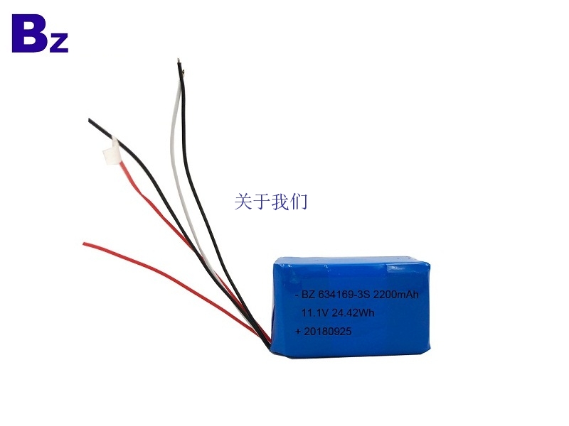 2200mAh 11.1V Polymer Li-ion Battery