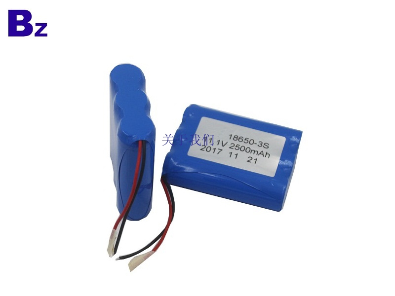 Cylindrical Battery BZ 18650 3S 2500mAh 11.1V Rechargeable Li-ion Battery