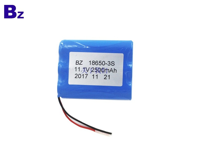 定制圆柱型电池 BZ 18650 3S 2500mAh 11.1V 锂离子充电电池