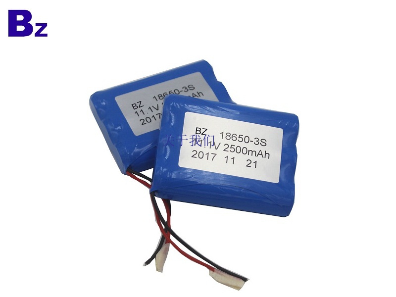 BZ 18650 3S 2500mAh 11.1V Rechargeable Li-ion Battery