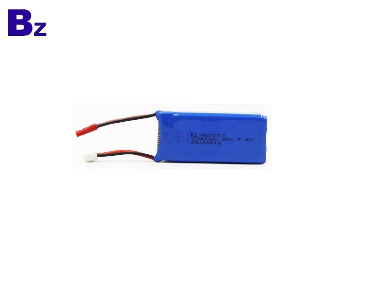 7.4V 30C 可充电 LiPo 电池组